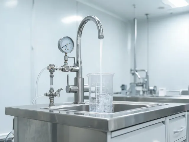 Flow rate test bench for kitchen faucet aerators